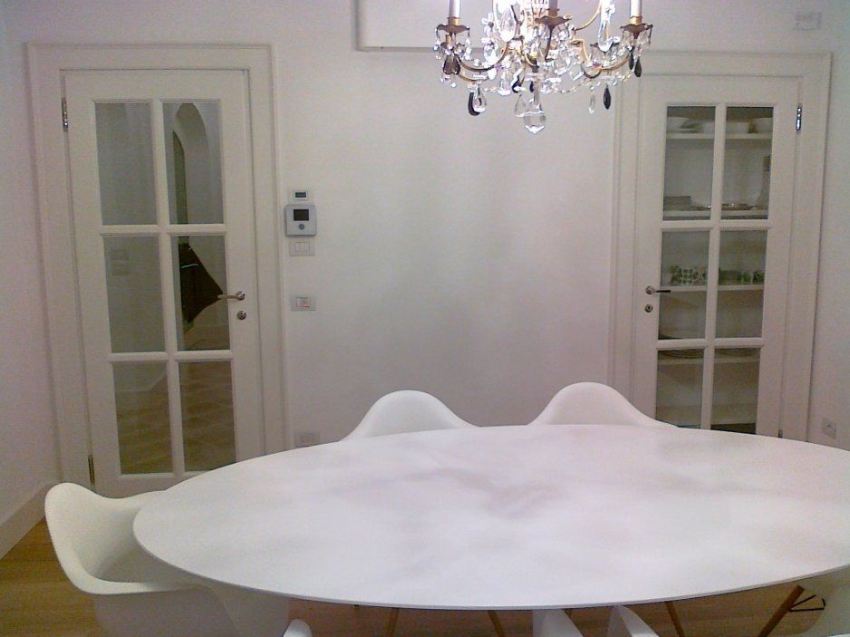 Porte in vetro e legno massello