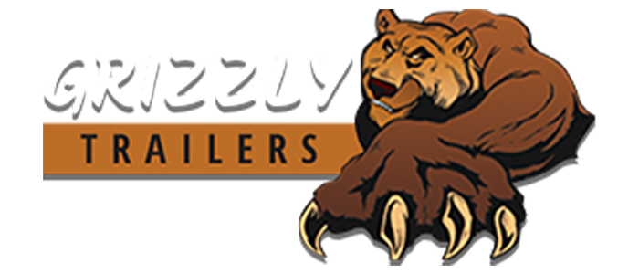Un logo pour les remorques Grizzly avec un ours dessus