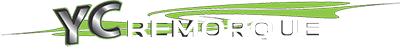 Un logo pour ygremorque avec un fond vert