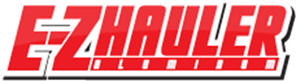 Un logo rouge et blanc pour les remorques ezhauler