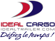 Le logo pour ideal cargo idealtrailer.com défiez le temps !