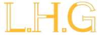L.H.G. in golden letters.