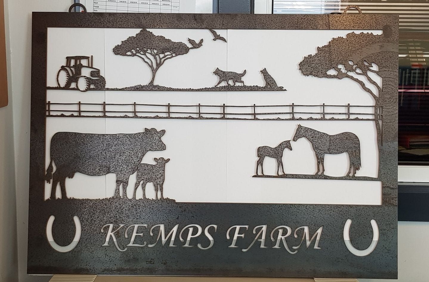 Kemps Farm, Waterjet Cutter, Waterjet Design, Waterjet, Personalised property sign, personalised sign