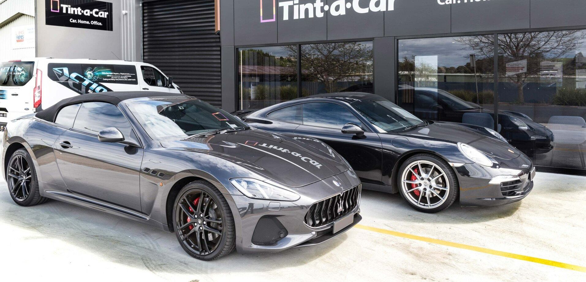 Maserati, Porsche, Automotive Tint, Car Tint, Spectre, Car