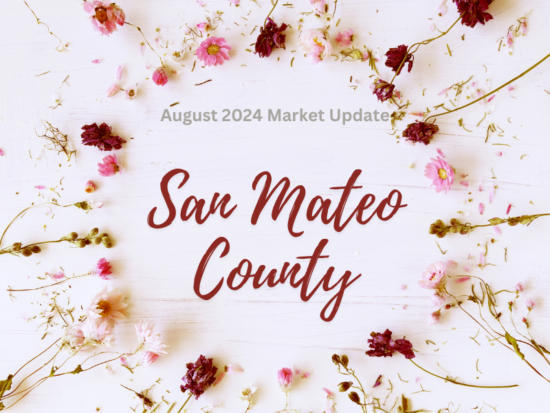 A picture of flowers and the words san mateo county