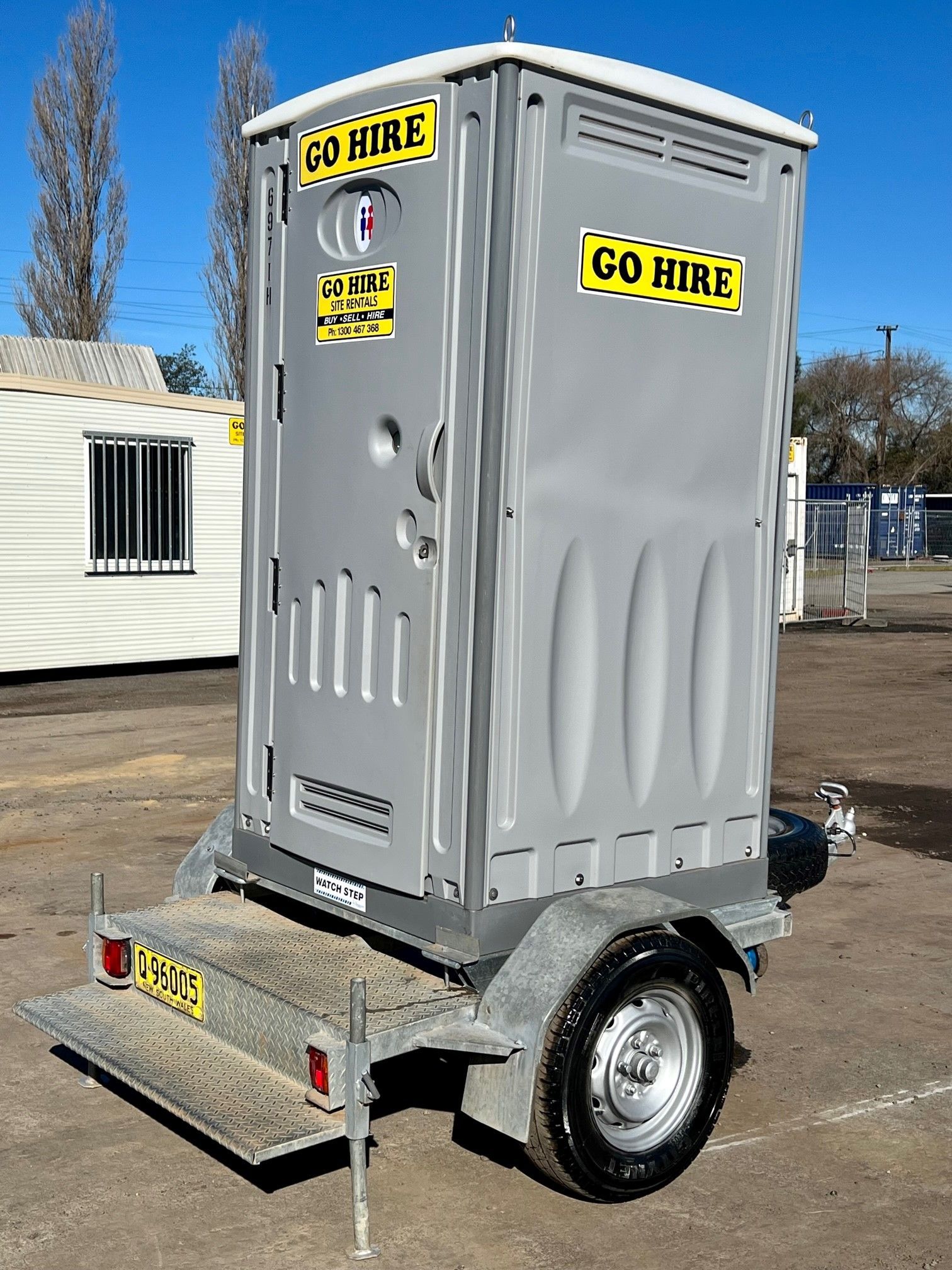 Trailer Mounted Toilet – Single | Wollongong, Nsw | Go Hire Site Rentals