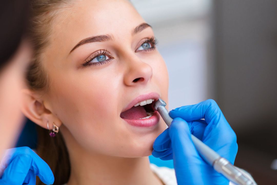women at the dentist for a treatment