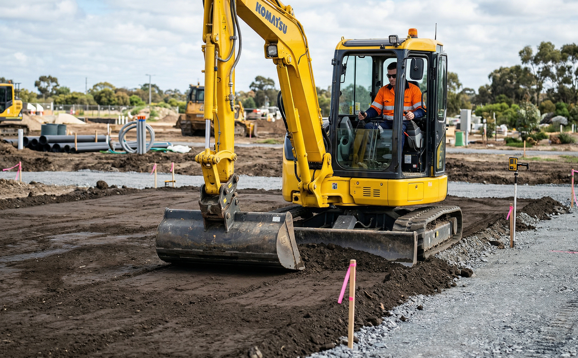 Final trim excavation services