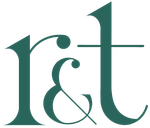 Un logotipo verde con las letras rt y t sobre un fondo blanco.