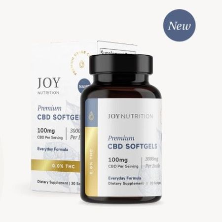 Joy nutrition premium cbd softgels 100mg cbd per serving