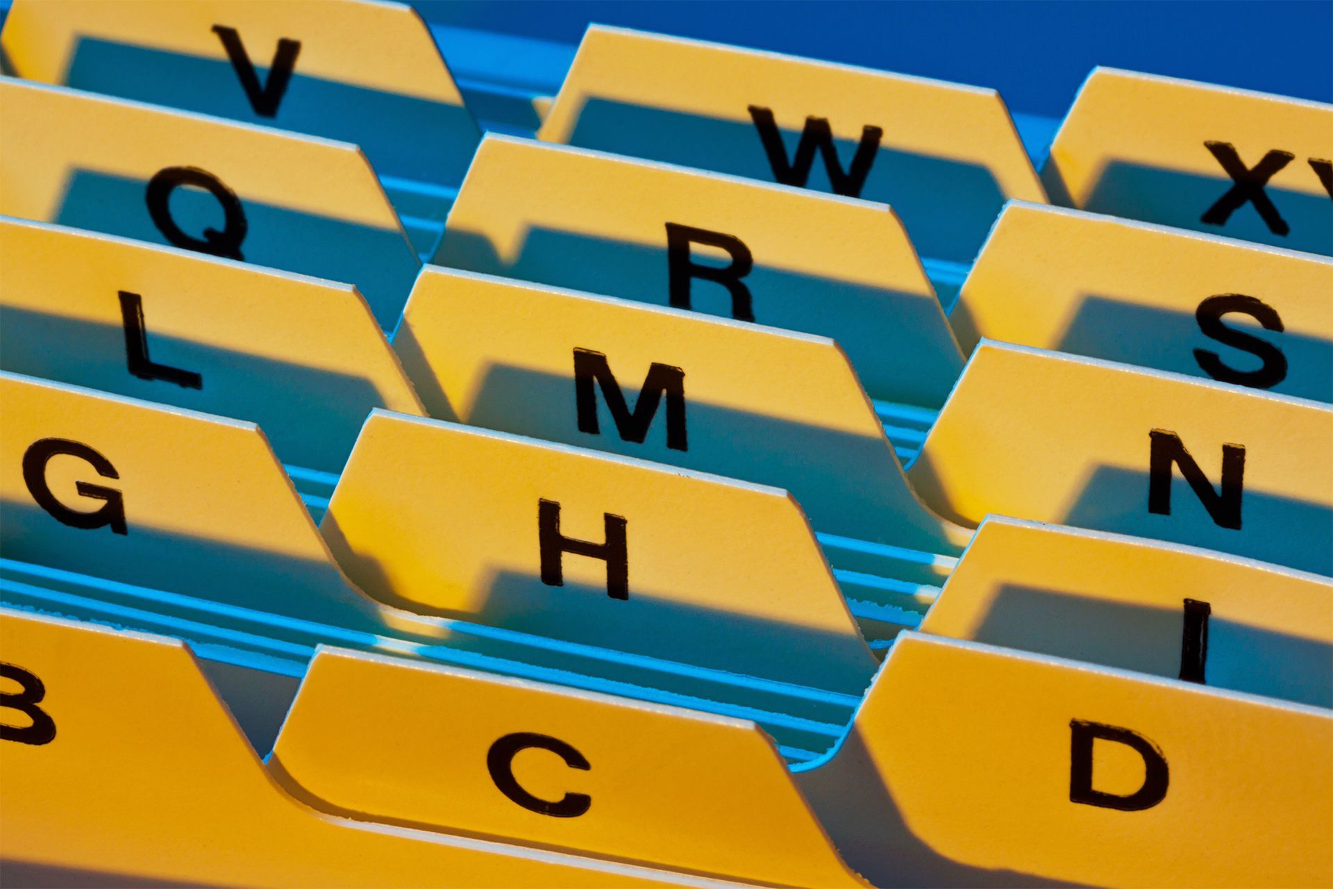 Folders With Initials