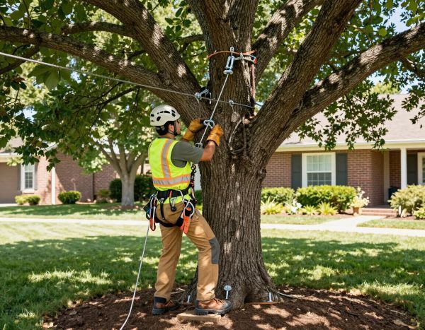 Tree cabling and bracing support