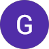 The letter g is in a purple circle on a white background.