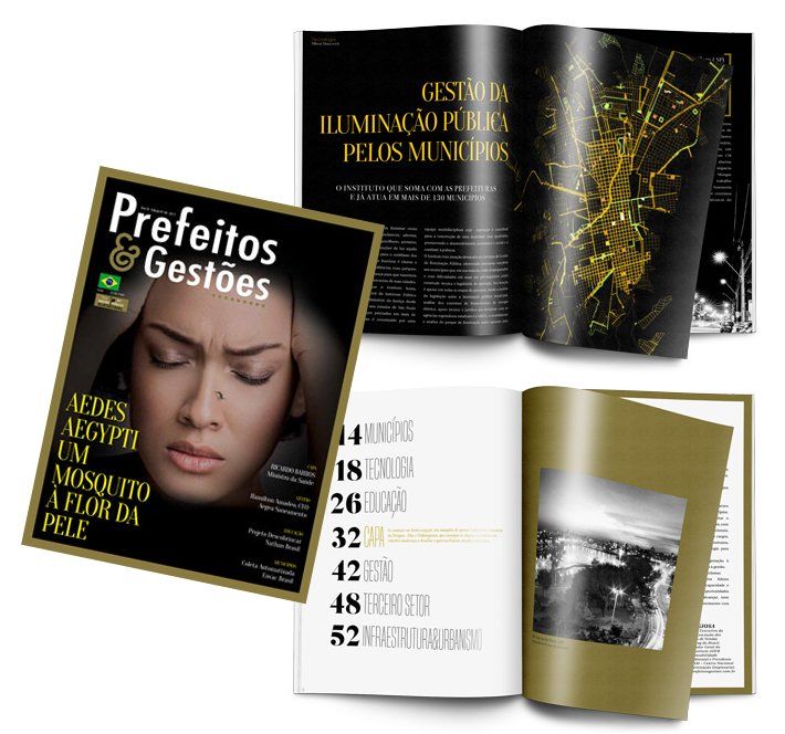 Revista com rosto de mulher na capa