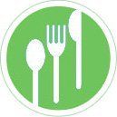 icone with fork, knife and spoon