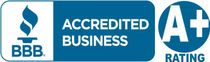 Better Business Bureau accredited business - A+ rating
