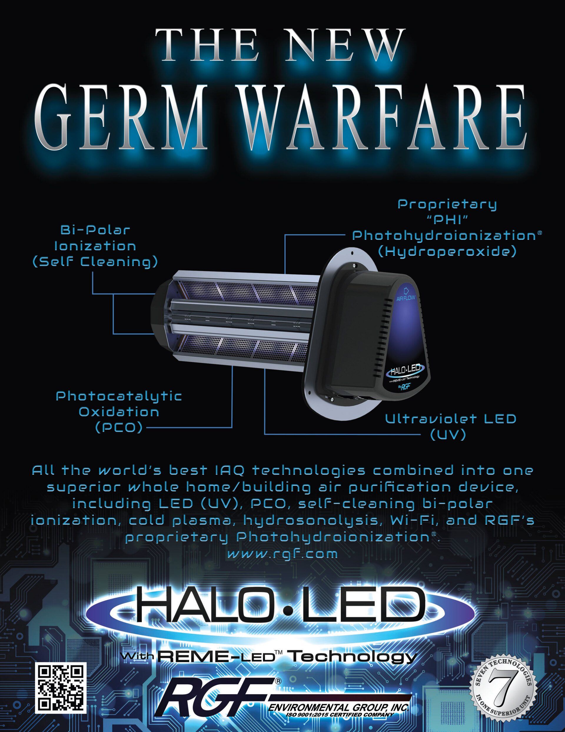 Germ warfare Halo Led flyer