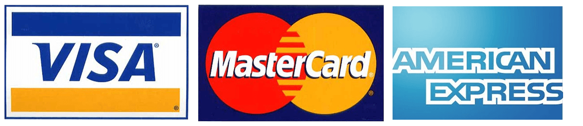 Visa, Mastercard, American Express logo