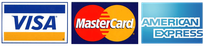 Visa, Mastercard, American Express logo