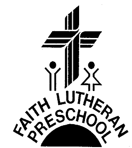 Preschool Logo with Cross and Children over words Faith Lutheran Preschool