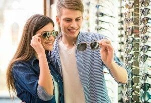 A lady and a man with their eye glasses — New London, WI — Griebenow Eyecare Sc Clintonville