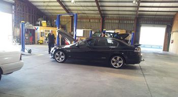 Car receiving our car inspection service in Taupo