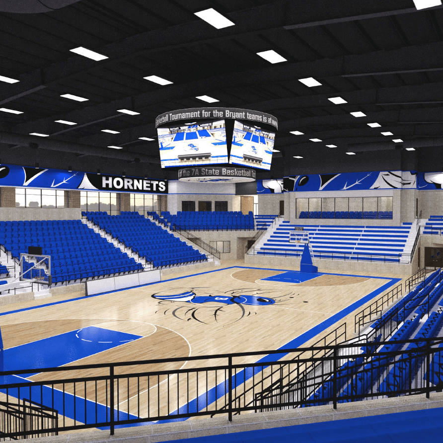 An artist 's impression of the hornets basketball court