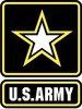 the logo for the u.s. army has a star on it .