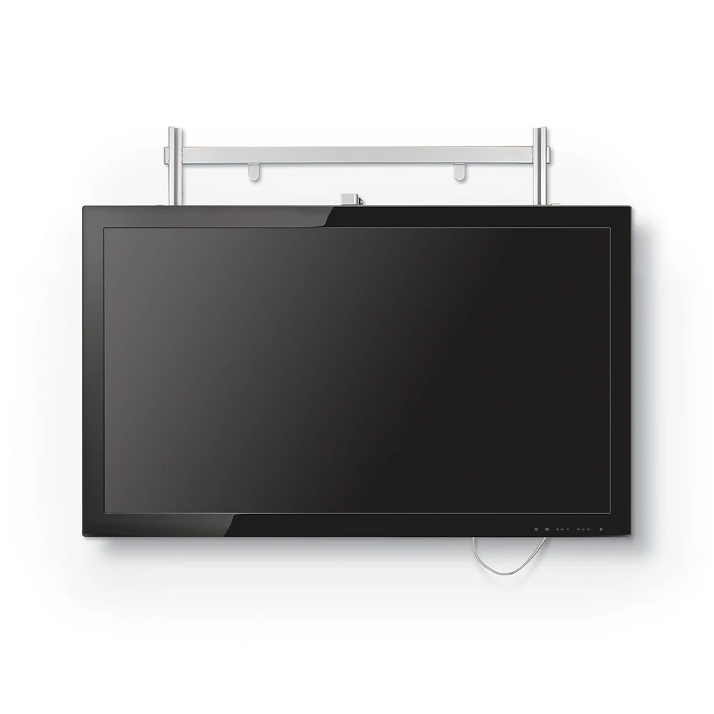 Flat screen tv mounted on wall