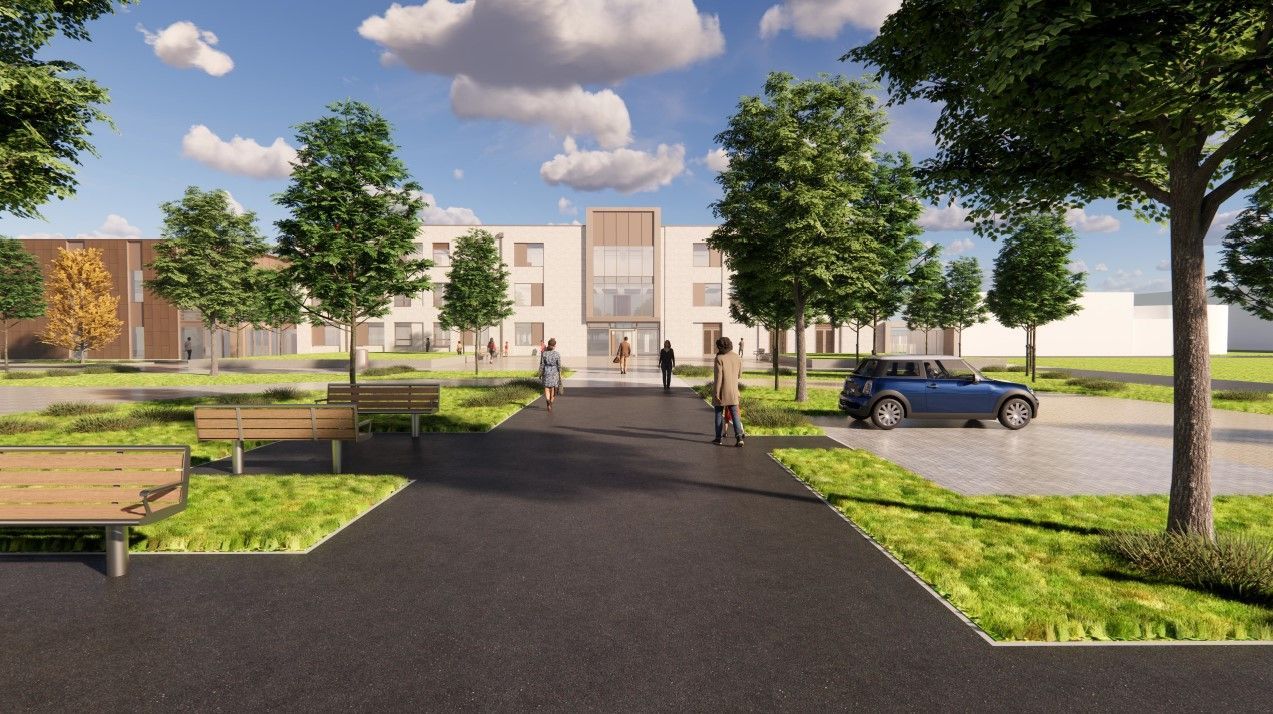 CGI of new secondary school