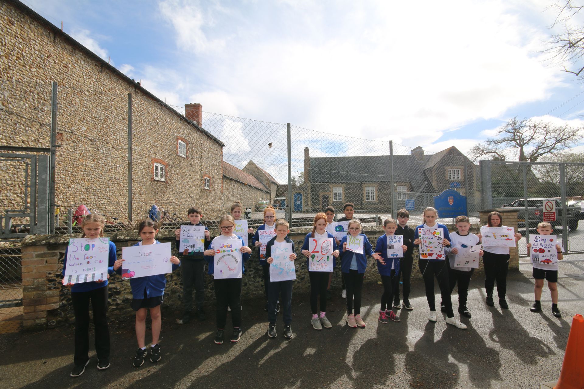 Children at Duchy of Lancaster Primary School are campaigning for a crossing outside their school