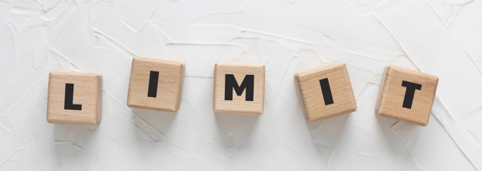 small wooden blocks that spell out LIMIT representation the statue of limitations