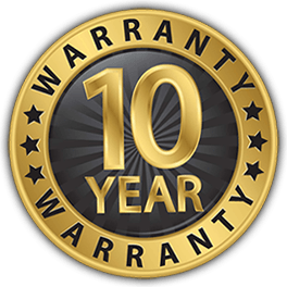 10 Year warranty badge