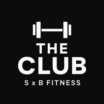 The logo for steve green personal training shows a dumbbell in a circle.