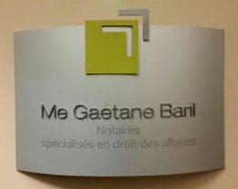 logo métallique Me Gaétane baril