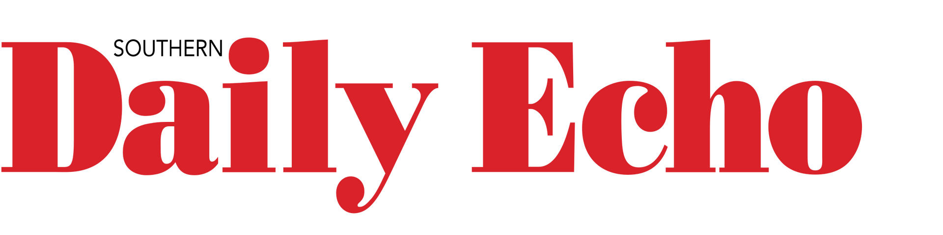 The daily echo logo is red and white on a white background.