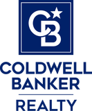 Coldwell Banker Realty logo with dark blue square and text.