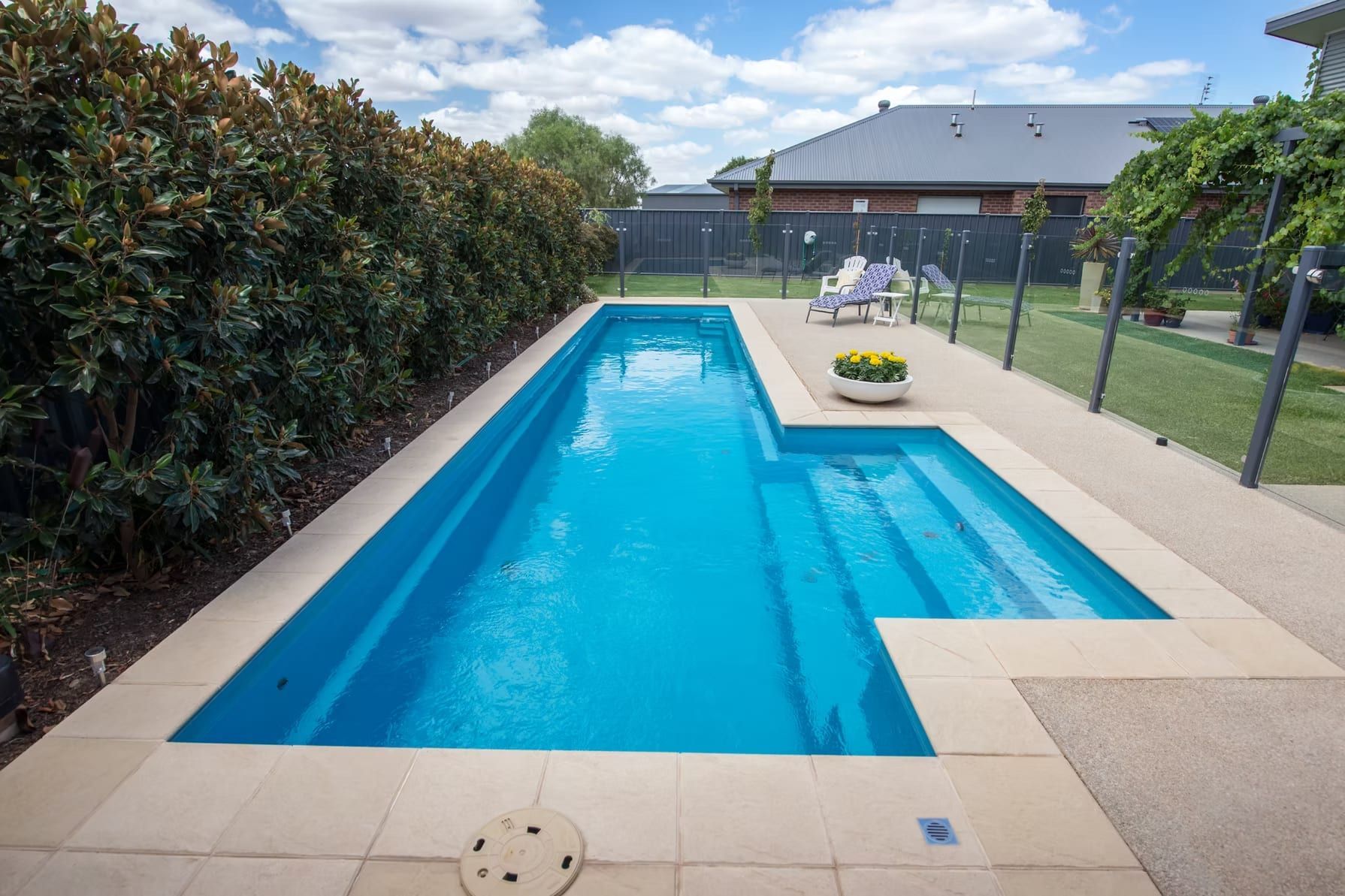 Rectangular Pool with Blue Water — Swan Hill Pool & Spa Centre in Swan Hill, VIC