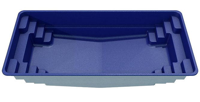 Blue Rectangular in-ground Pool Mold With Steps at Each End — Swan Hill Pool & Spa Centre in Swan Hill, VIC