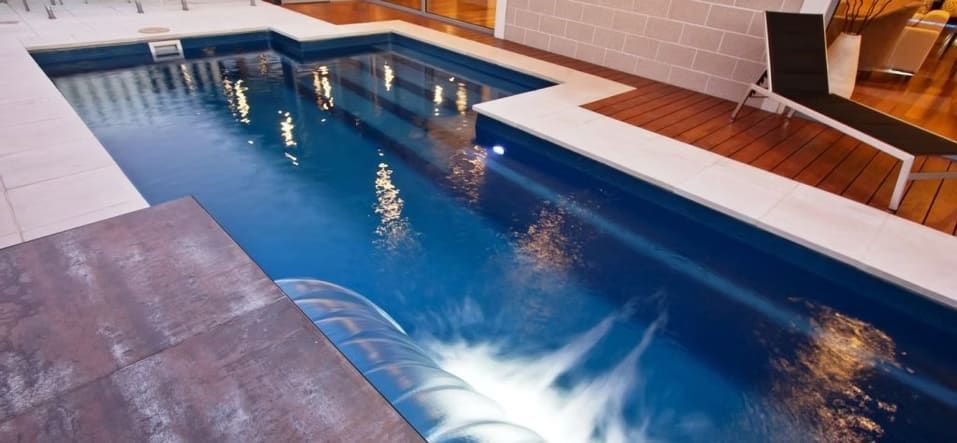 A Rectangular Pool Filled with Blue Water — Swan Hill Pool & Spa Centre in Swan Hill, VIC