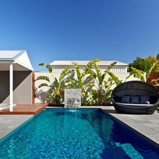 Pool in A Backyard Clear Blue Water — Swan Hill Pool & Spa Centre in Swan Hill, VIC