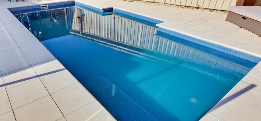 A Rectangular Pool with Blue Water — Swan Hill Pool & Spa Centre in Swan Hill, VIC