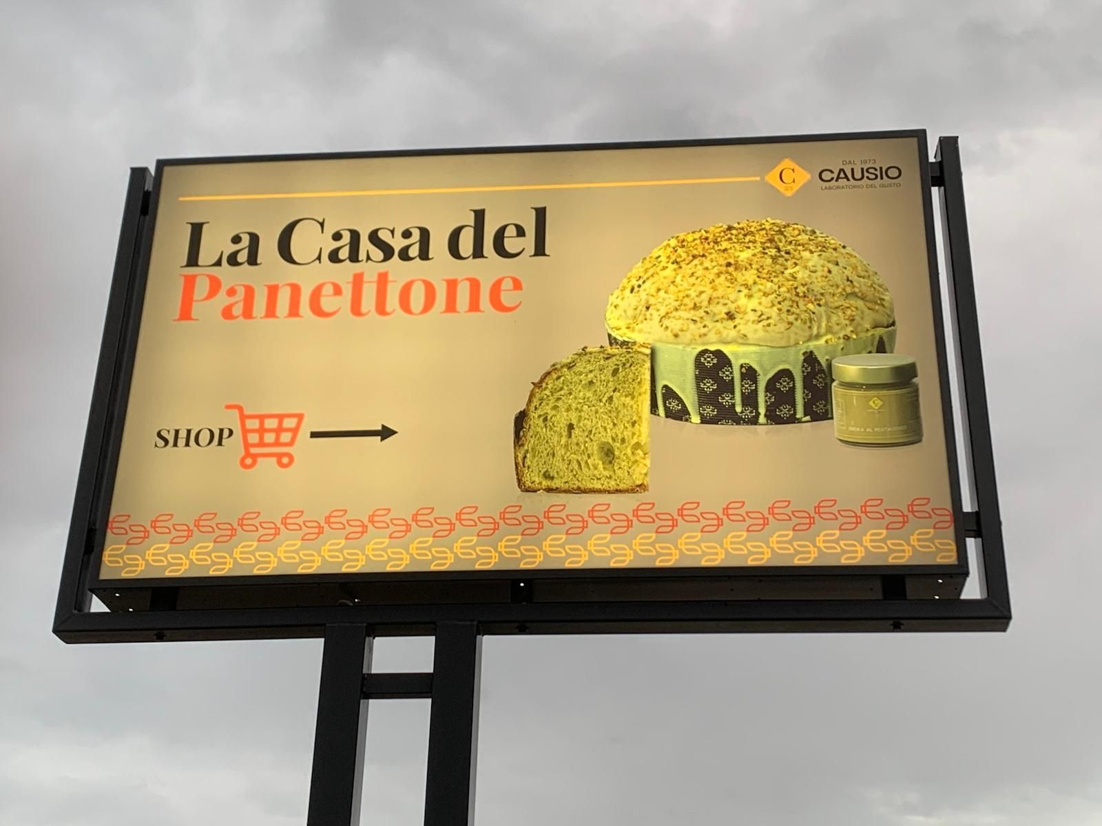 Cartellone pubblicitario per 