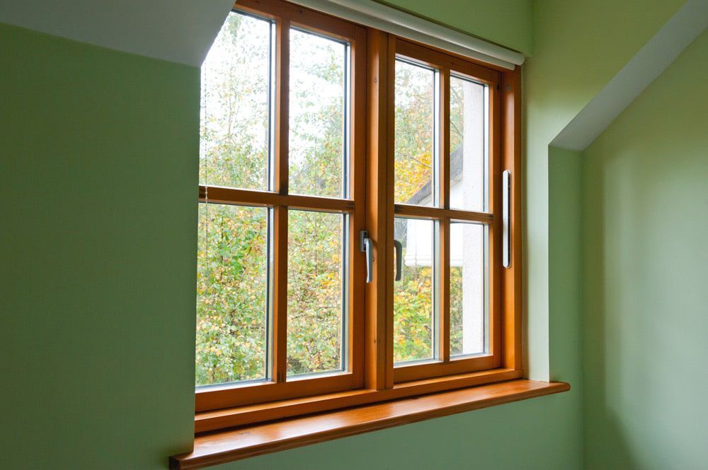 double-glazed windows