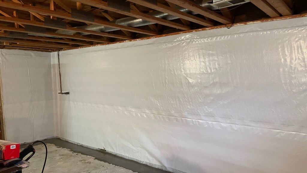 photo of basement waterproofing