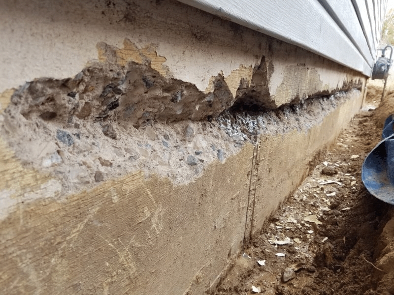 Serious crack in exterior foundation