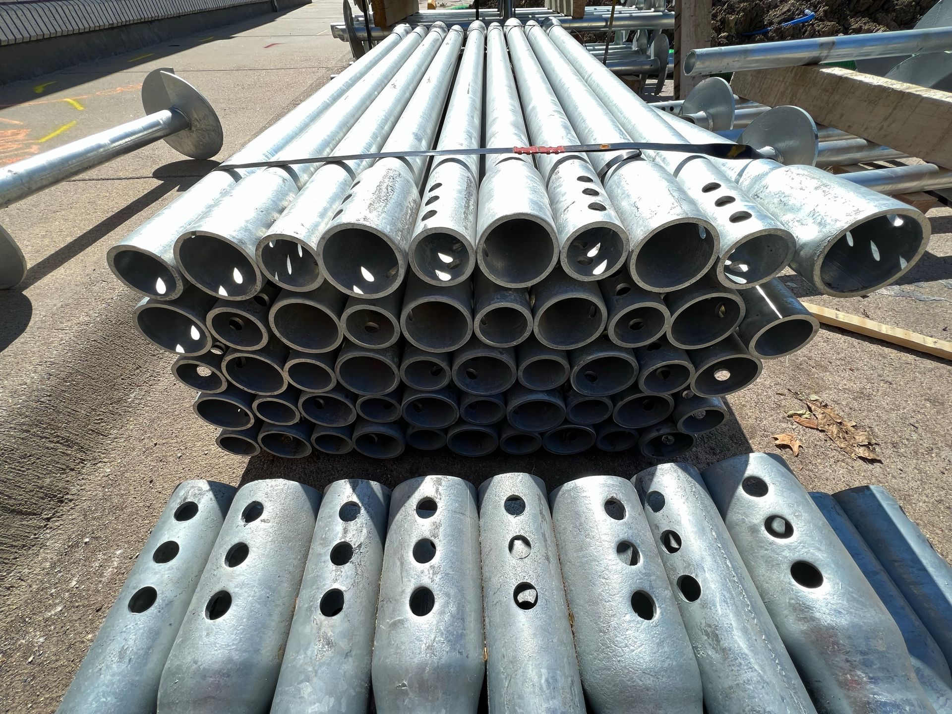 photo of helical piers at iwp