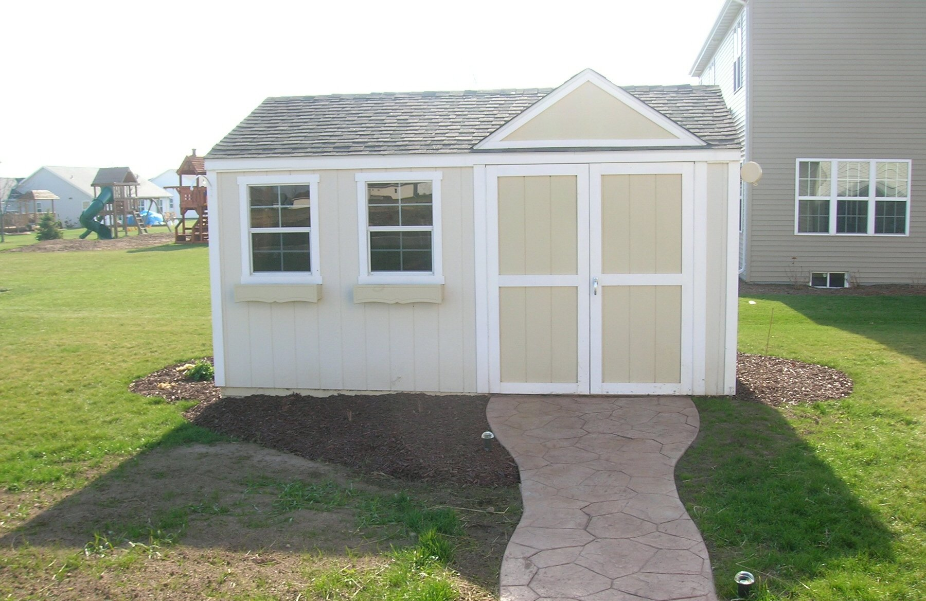 Concrete stamping for house, Appleton, Cement work, Masonary
