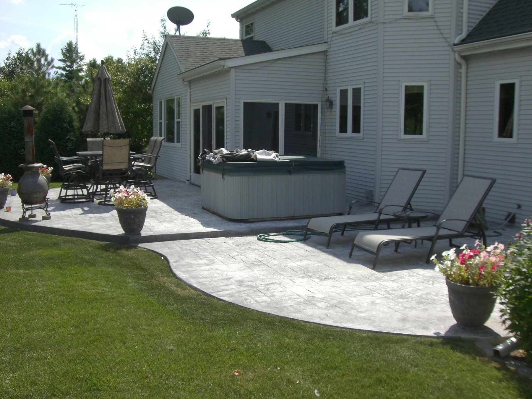 Concrete stamping , outdoor, Appleton, Green Bay, Fox Valley