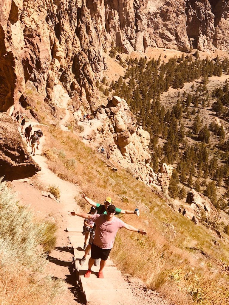 The Rustrums on a hike in the desert